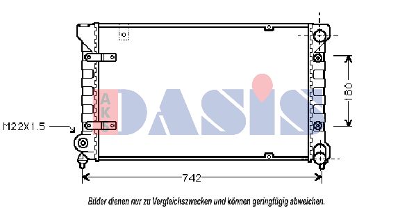 AKS DASIS Radiaator,mootorijahutus 330001N